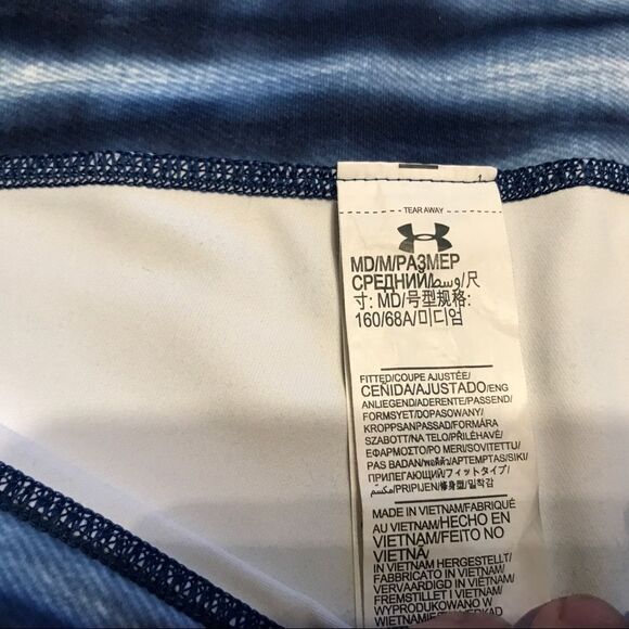 Under Armour blue, grey, white leggings - Picture 10 of 11